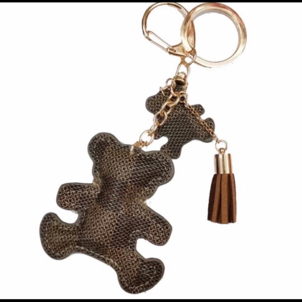 Women tassel and bear Keychain